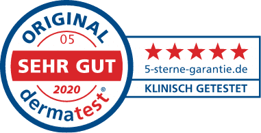 5 Sterne Siegel von dermatest