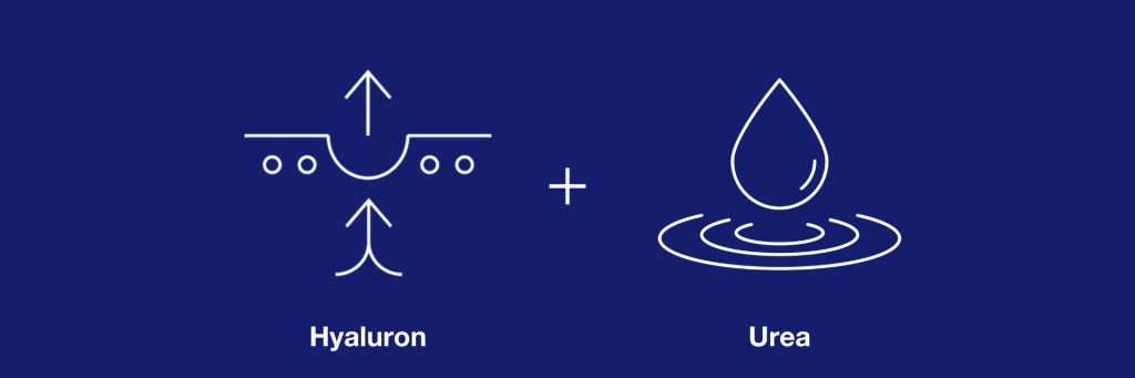 Grafik Hyaluron und Urea