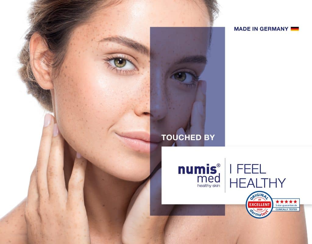 numis med - healthy skin. Keeps my skin healthy. Dermatest 5-Star