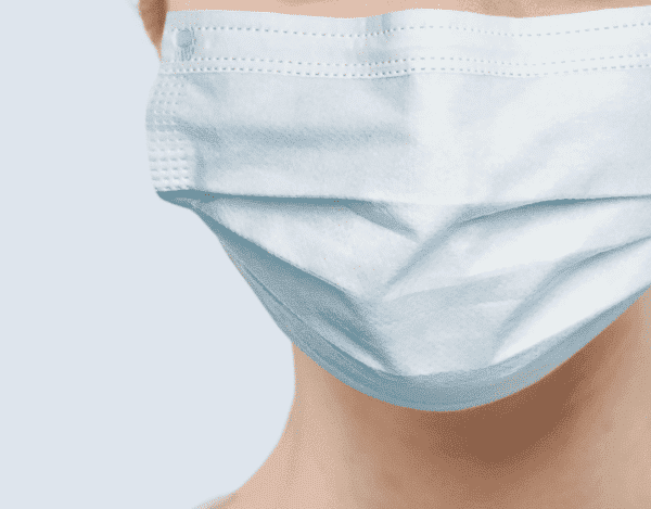 Trocken Haut unter der Maske